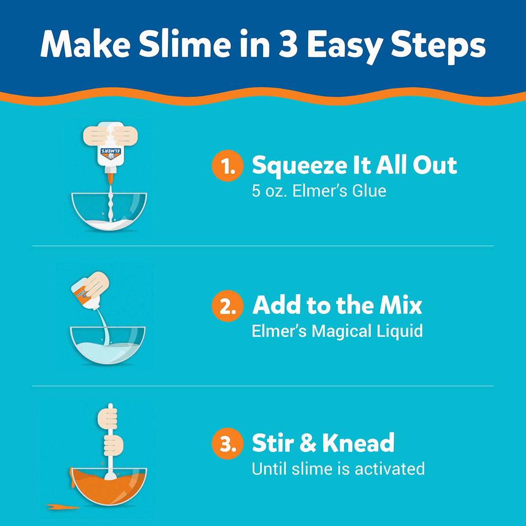 Elmer's Magical Liquid Slime Activator Solution, Updated Formula for Double Slime Output, Safe and Washable, 1 Quart