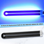 Kittmip Bug Zapper Replacement Bulbs, 40w Black Light Bulb Compatible with Black Flag Bug Zapper Model BZ-40DX, BZ-40MAX, and BZ-40BLK (2)