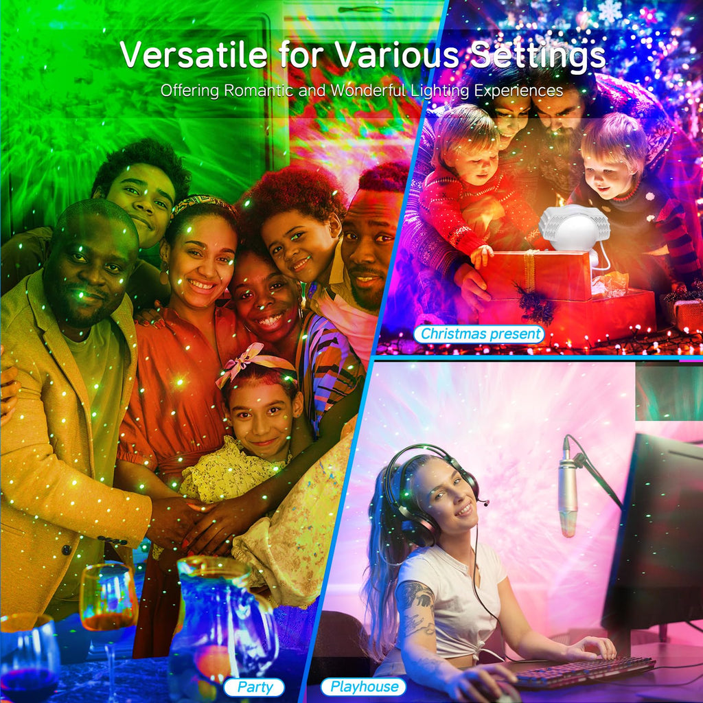 HIJOPIB Star Projector Night Light, Galaxy Projector with Remote Starry Nebula Ceiling LED Lamp, Gifts for Kids, Christmas/Room Decor/Birthdays/Tiktok Live