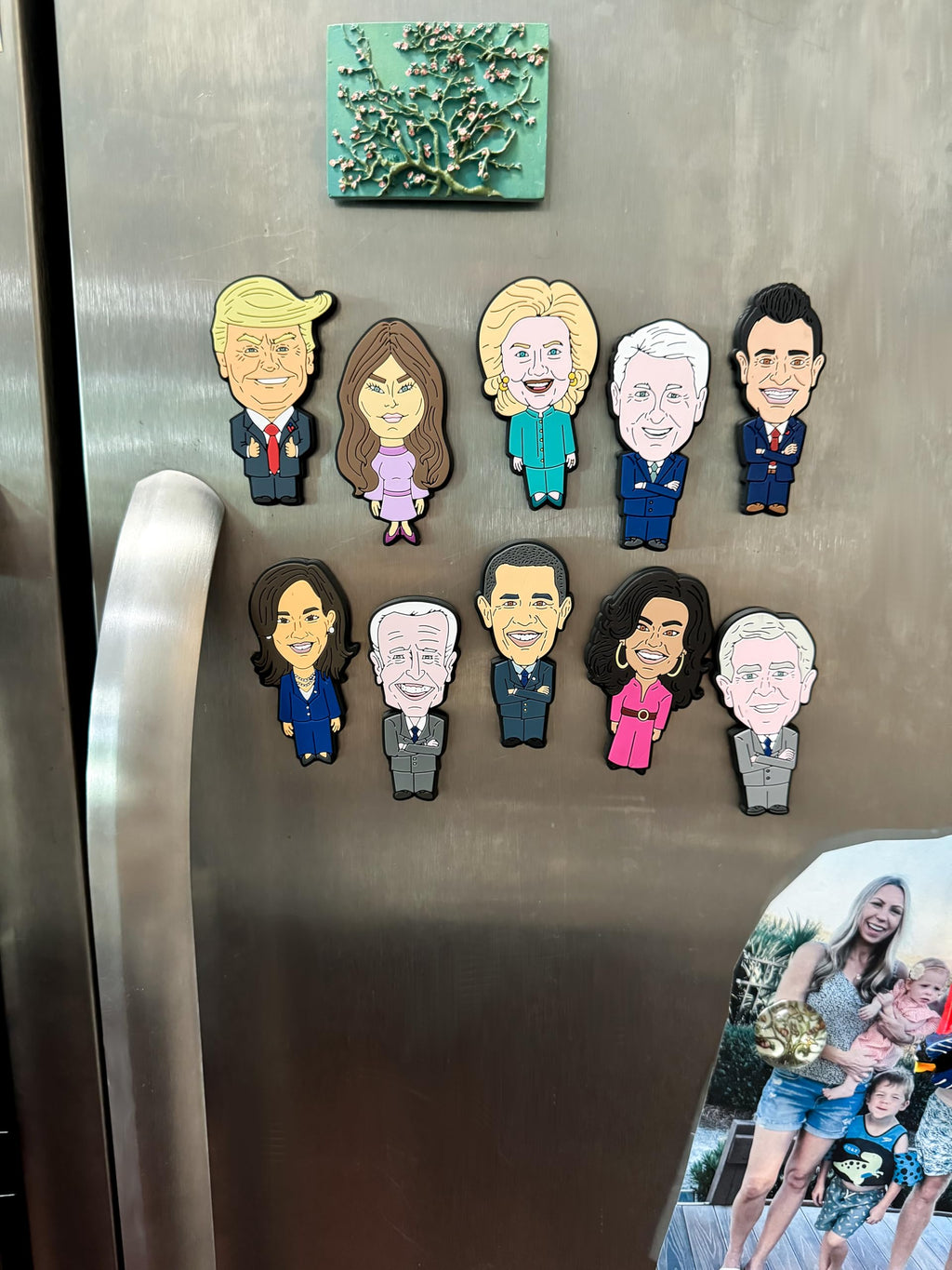 3-Inch Donald Trump Magnet [1-Pack]: Custom Made Political Satire Cartoon for Fridges, Lockers, and Whiteboards - Durable and Hilariously Unique Design