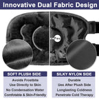AiricePac 2 Ice Pack for Knee Pain Relief, Reusable Gel Ice Wrap for Injuries, Swelling, Knee Replacement Surgery, Cold Compress Therapy for Arthritis, Meniscus Tear and ACL, Black