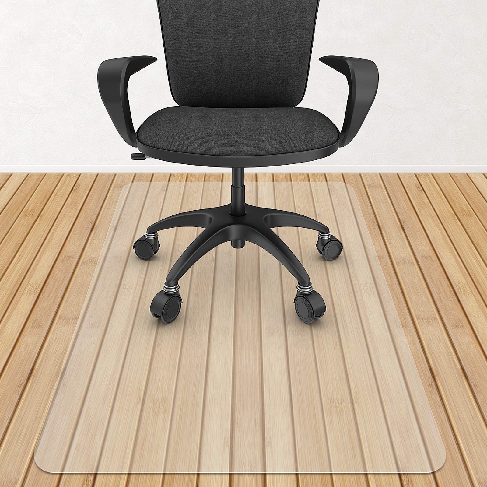 Azadx Chair Mat for Hardwood Floor 36" x 48" Office Chair Mat for Hardwood Floors 2mm PVC Slip Resistant Heavy Duty Floor Protector Computer&Desk Chair Mats for Rolling Chairs