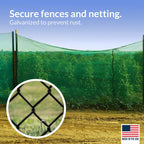 Pinnacle Mercantile 60 Pack Tent Stakes Metal Garden Edging Fence Hooks Pegs Christmas Decoration Stakes Made USA 9 inches Long