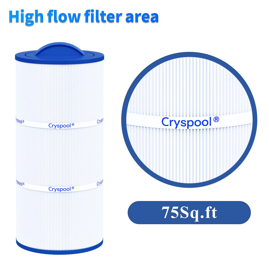 Cryspool® 07043 Filter Compatible with Caldera 75, C-7375, 1019301, 73531, PCD75N, FC-3964, 75 Sq. Ft Spa Filter Cartridge, 1 Pack