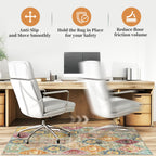 Office Chair Mat for Hardwood Floor & Tile Floor,36"X 48" Heavy Duty Desk Chair Mat for Hard Floors, Under Desk Rug for Rolling Computer Chair,Anti Slip,Low Pile Carpet Floor Protector-Multi
