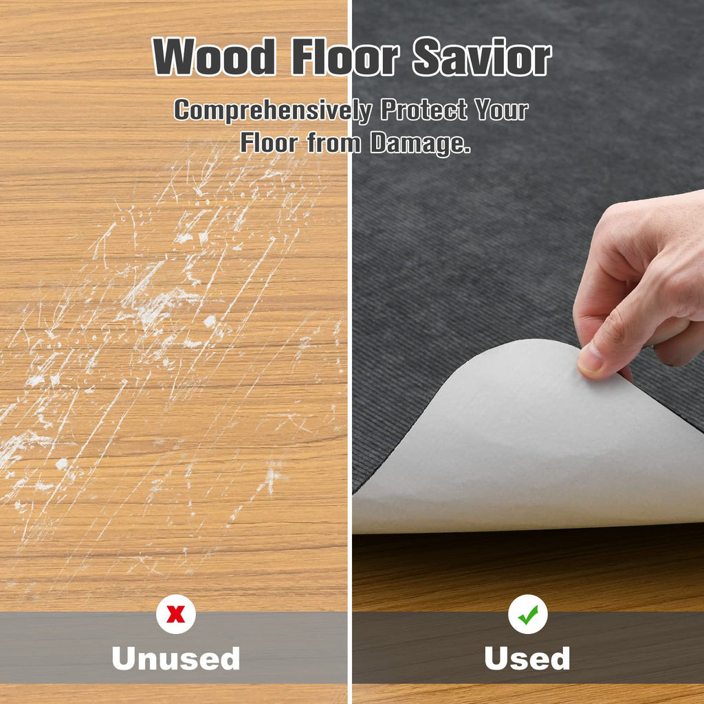 Placoot Desk Chair Mat for Hardwood Floor & Tile 55"x35" Office Chair Mat for Rolling Chairs Large Anti-Slip-Recyclable Material Computer Chair Mat Rug for Office/Home