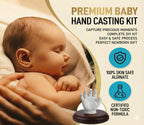 Hula Home Hand Casting Kit for Couples or Family with Mounting Plaque | Anniversary DIY Gifts Her & Him, Keepsake Sculpture Wedding Kids,