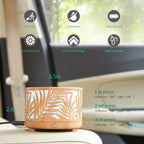 Mini Cordless Essential Oil Diffuser, Portable Aromatherapy Diffusers for Essential Oils, Metal USB Diffuser,Diffuser for Large Room, Car,Bedroom,Bathroom