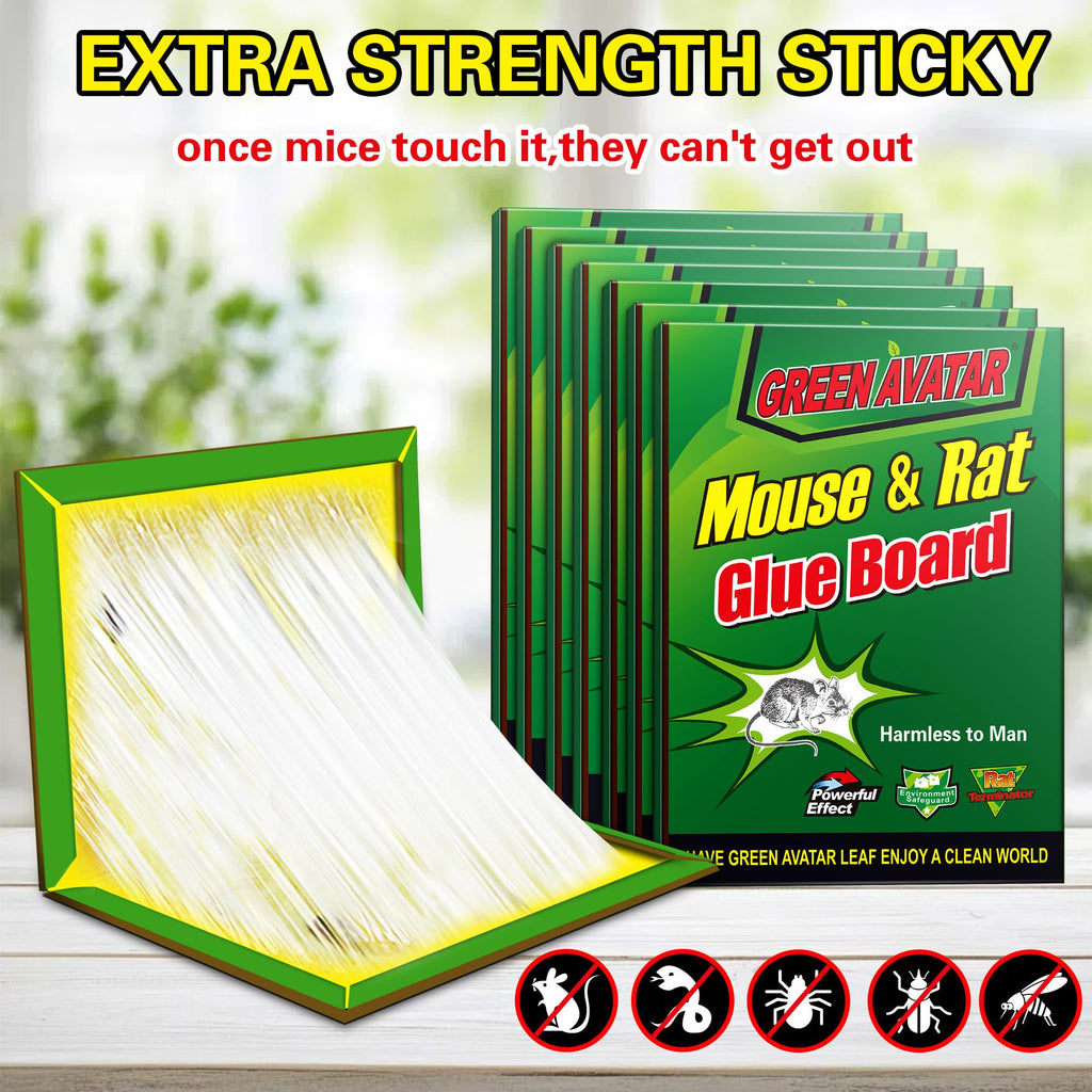 Ezoon 24 Pack Large Mouse Glue Traps with Enhanced Stickiness, Sticky Rat Snake Mouse Traps Pad Board for House Indoor Outdoor, Easy to Set, Extra Large (8.3" x 12")
