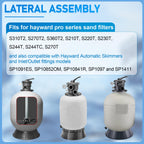 SX244DA Lateral Assembly with Center Pipe for Hayward s244t Sand Filter Tank, Pool Threaded Lateral Compatible with Hayward S244TC, S270T, S270T2 Sand Filter, Spa Pool Sand Filter Replacement Parts
