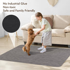 Blvornl Office Chair Mat for Hardwood Floor, 47.2" x 60" Desk Chair Mat for Hard Wood and Tile Floor, Large Anti-Slip Hard Floor Protector Rolling Chair Mat, PVC Mat Desk Rug for Office, Dark Grey