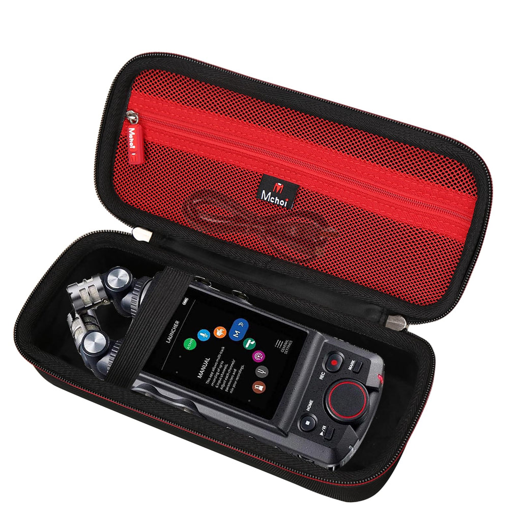 Mchoi Hard Case Suitable for Tascam Portacapture X8 High Resolution Adaptive Multi-Track Recorder, Waterproof Shockproof Record Device Digital Recorder Protective Case, Case Only