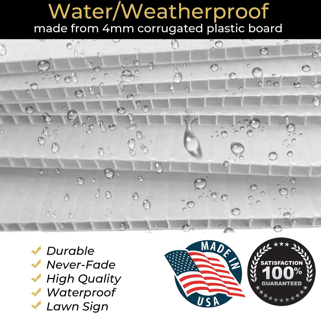 SignPro Trump Vance 2024 Yard Sign | Trump JD Vance Lawn Sign | Trump Vance Make America Great Again Sign | 18" x 12" Corrugated Plastic Outdoor Weatherproof Yard Signs With H Stake | Double Sided