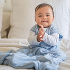 HALO SuperSoft Bamboo Wearable Blanket 1.5 TOG – Buttery Soft, Plush Baby Sleep Sack for Newborns, Infants & Toddlers, Hip-Healthy Design, Machine Washable, 0 – 6 Months, Small, Blue Fog