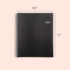 Blue Sky 2025 Weekly and Monthly Planner Calendar, January - December, 8.5" x 11", Flexible Cover, Laminated Tabs, Wirebound, Storage Pocket, Enterprise