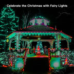 suddus Green Christmas Lights Battery Operatd, 66ft 200LED St Patricks Day Decorations Lights Indoor, Fairy Twinkle Lights with Remote for Halloween, Bedroom, Patio, Backyard, Outdoor Decorations