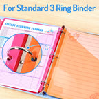 8 Count Dividers with Two Pockets, 8 tabs Binder Dividers for 3 Ring Binder Organizer, Multicolor, 1 Set
