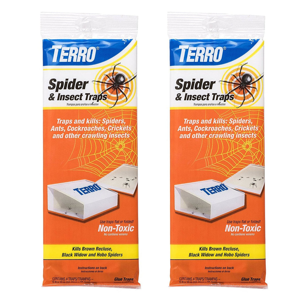 TERRO Spider & Insect Traps (8 Traps, Multi)