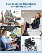 X Large Memory Foam Seat Cushions for Office Chairs Desk,20x18x4.7Inch Thick Office Gaming Chair Cushion Tailbone Pain Relief Mesh Pads Extra Dense Hip Sciatica Car Seat Cushion for Long Sitting Hours