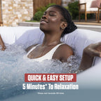 Coleman Miami 2 to 4 Person Inflatable Hot Tub, Round Energy-Efficient Portable Outdoor Spa with 120 AirJets, 71" x 26"