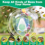 36 Pack Wasp and Bee Repellent Outdoor, Natural Peppermint Oil Carpenter Bee Repellent for Yellow Jackets, Hornets, Mud Wasps Deterrent for Indoor Outdoor Patio Garden Porch, Pet and Human Safe