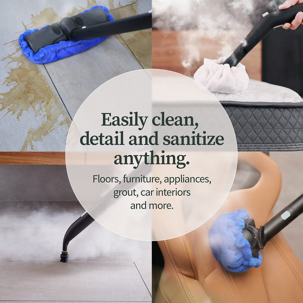 Dupray Neat Steam Cleaner Powerful Multipurpose Portable Steamer for Floors, Cars, Tiles Grout Cleaning Chemical Free Disinfection Kills 99.99%* of Bacteria and Viruses