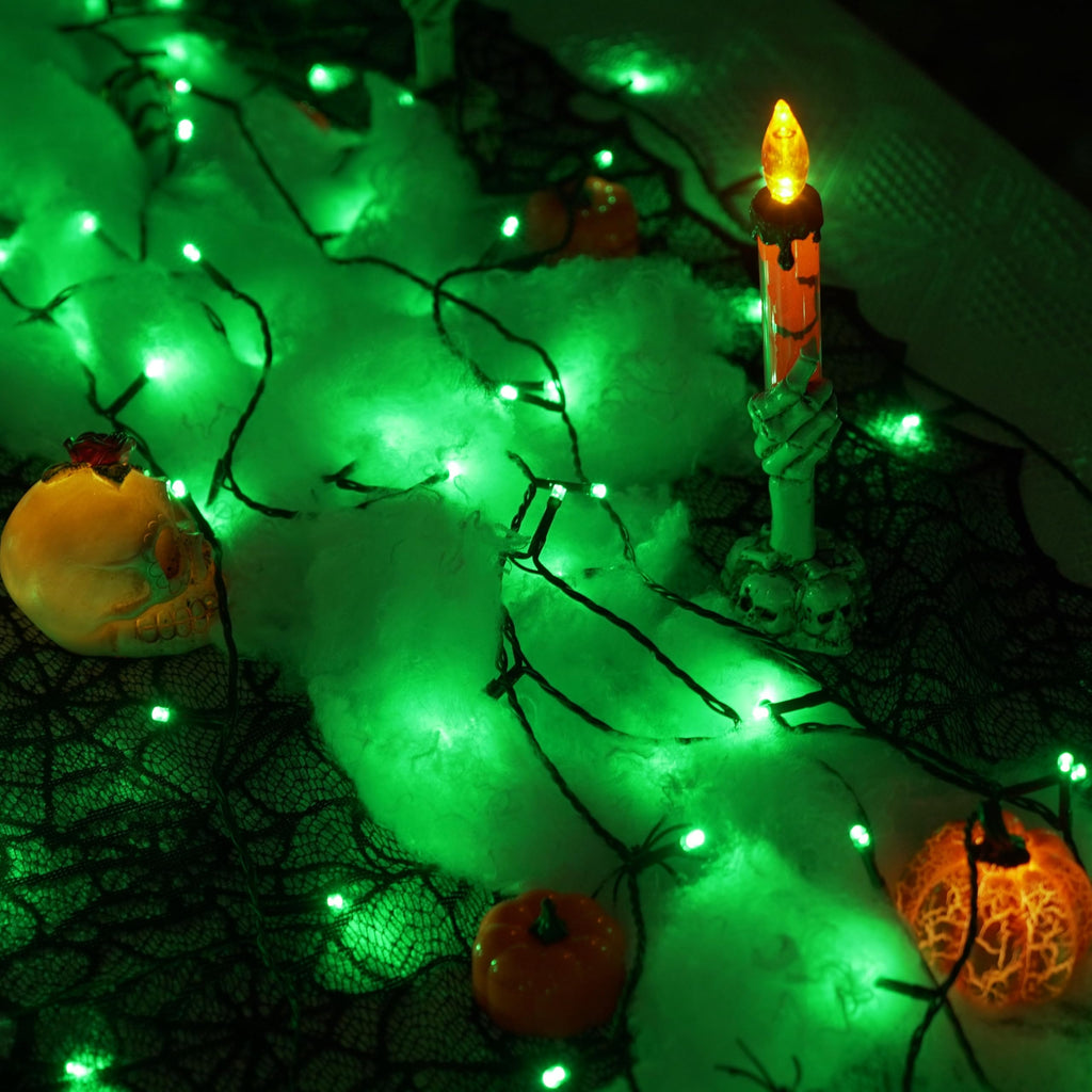 YEGUO Green Christmas Lights, 200 LED String Lights Outdoor Waterproof, 8 Modes 66ft Christmas Lights Plug in