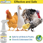Premo Guard Poultry Spray - 16 oz - Kill Scaly Leg, Mites, Fleas, Lice, & Other Pest on Chickens and in Coops - Natural Plant Based Oils for Control, & Prevention - Family Safe with No Egg Withdrawl