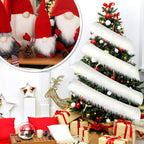 Faux Fur Fabric Christmas Fluffy Fuzzy Craft Shaggy Synthetic Plush Patch Sewing Fur Cuts for DIY Halloween Winter Costume Gnome Beard Miniature Dolls Costume Rugs Mats (White,4 x 100 Inch)