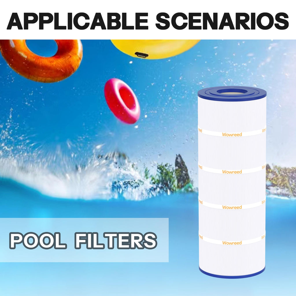 Wowreed Pool Filter Compatible with C1200, cx1200re, PA120, C-8412, FC-1293, Clearwater II 125, Pro Clean 125, 120 sq. ft, 1 Pack