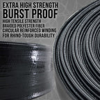 U.S. Pool Supply Pool Backwash Hose 2 Inch Diameter x 25 Feet - Discharge Hose for Pump, Sand Filter & Sump Pump Hoses - Burst Resistant Lay Flat Drainage Hoses for Inground & Above Ground Pools