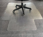 CAICFYIN 45"x 53"x0.1" Office Chair Mat for Carpet,Slip Resistant Heavy Duty Under Desk Protector Carpeted Floors,Easy Glide Rolling Floor Mat for Office Chair with Extended Lip