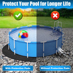 Svepndic 10ft Thickened Round Pool Liner Pad for Above Ground Swimming Pools,Swimming Pool Ground Cloth Above Ground Pool Mat Under Pool Floor Padding,Pool Equipment Pad