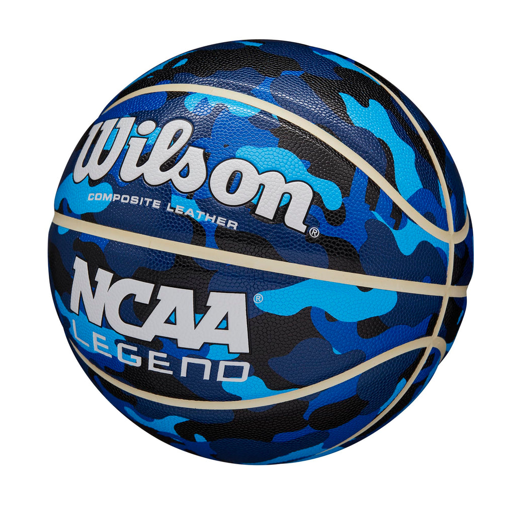 WILSON NCAA Legend Indoor/Outdoor Basketball - Blue Camo, Size 6-28.5"
