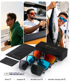 Sports Mens-Sunglasses Women Polarized-Sunglasses-Men: Sun Glasses with UV400 for Driving Running Cycling