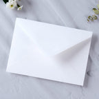 PONATIA 50 PCS/Pack A7 Envelopes, 5.25 x 7.5'' White Envelopes, Perfect For 5 x 7'' Wedding Invitation Cards, Christmas Gift Cards Envelopes, Acrylic Invitations, Photos