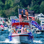 Trump 2024 Flag, Trump Flag 3x5 FT Polyester Banner with Brass Grommets for Indoor Outdoor Decorations (black6)