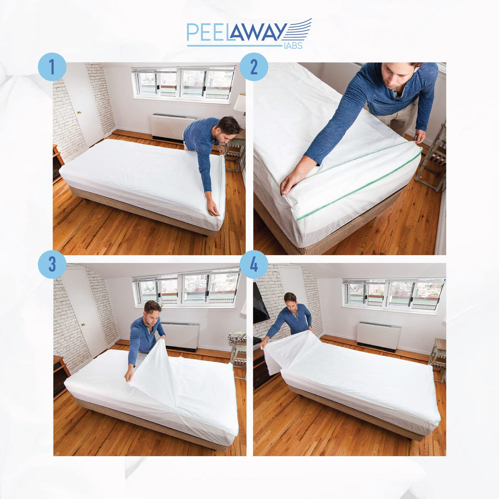 PEELAWAYS | Waterproof Disposable Bed Sheets for Homecare & Caregiving | Absorbent, and Easy-to-Change 3-Layer Sheets for Home, Hospital Beds, Elderly Care, Potty Training | 80" x 39" x 9"