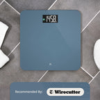 Greater Goods Digital AccuCheck Bathroom Scale for Body Weight, Capacity up to 400 lbs, Batteries Included, Stone Blue