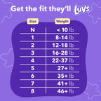 Luvs Diapers - Size 5, 172 Count, Bluey Platinum Protection Baby Diaper