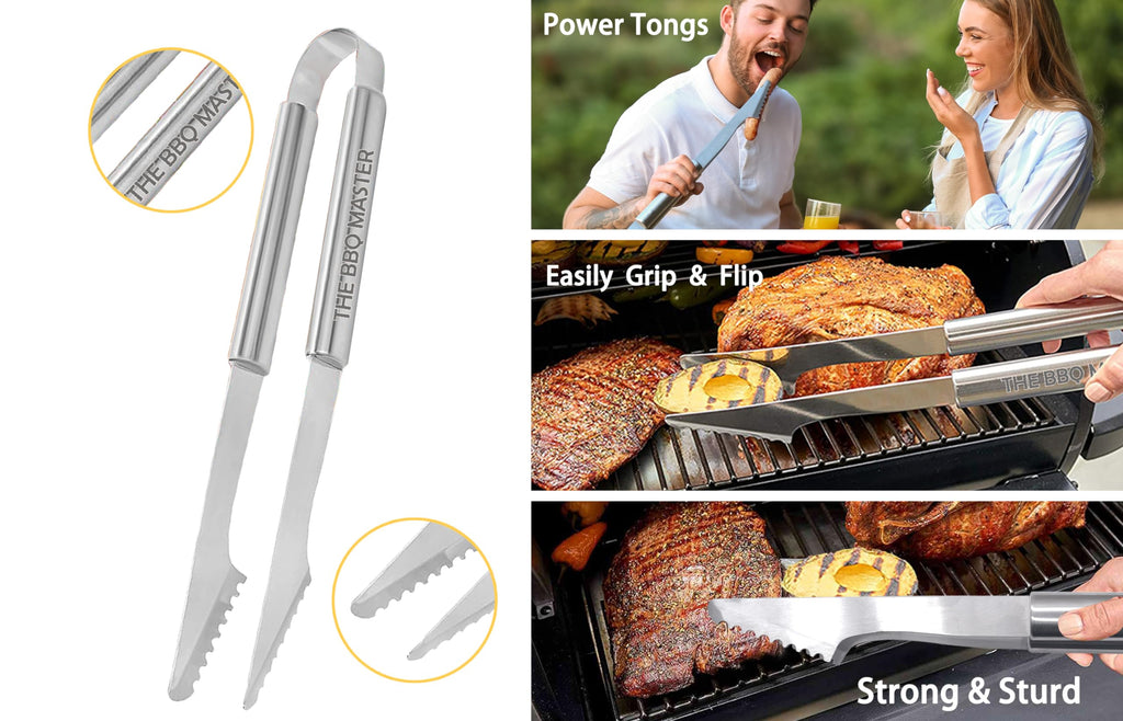 Grandpa Gifts, Grilling Gifts for Grandfather, Gifts for Grandpa Papa Christmas Birthday Retirement Form Grandchildren, Unique Useful Gifts for Elderly Men Stocking Stuffers Ideas, BBQ Set 3 with Bag