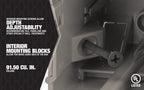 Southwire MSBMMT5G 5 Gang Multi Mount Device Box with Depth Adjustable; Heavy Duty 42lb ; Gray