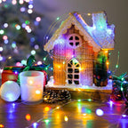 JMEXSUSS 2 Pack Solar Christmas Lights Outdoor Waterproof, Total 66FT 200 LED Multicolor Solar Fairy Lights, 8 Modes Solar String Lights for Outside