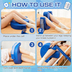 TrelaCo 2 Pcs Bedridden Patient Turning Device Set, Including 1 Turning Pillow and 1 Turning Belt, Prevent Muscle Atrophy for Elderly Seniors Disability Prevention Bed Sore Aid Care(Blue)