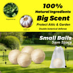 Atindirey Deer & Rabbit Repellent Balls- Outdoor Animal Deterrent for Garden, Yard, Trees & Plants | Natural, Long-Lasting | Safe for Pets, Kids, Flowers & Vegetables (12PCS)