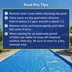 In The Swim 18' x 36' Premium Blue Rectangle Solar Pool Cover 12 Mil for Solar Heating Above Ground Pools and Inground Pools