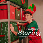 Handy Laundry Christmas Tree Storage Bag - Stores 7.5 Foot Artificial Xmas Holiday Tree, Durable Waterproof Material, Zippered Bag, Carry Handles. Protects Against Dust, Insects & Moisture.