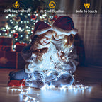Icicle lights Outdoor - 33ft Christmas Lights with 400LED 75 Drops 8 Modes, Plug in Curtain String Lights Waterproof for Holiday Wedding Party Home Garden Bedroom Indoor Outdoor Decoration, Cool White