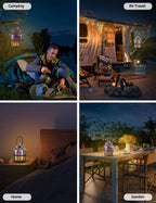 2PCS Bug Zapper Outdoor Camping Light Flashlight with Mosquito Zapper, Portable & Rechargeable Flying Insect Killer Lantern, IPX4 Waterproof Indoor and Outdoor Use for RVs, Camping, Home, Patio