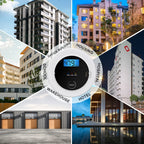 4 Pack 2 in 1 CO & Smoke Detectors, Digital Display, Smoke Detector Carbon Monoxide Detector Combo,Alarm for Home or Office,Powered by Battery